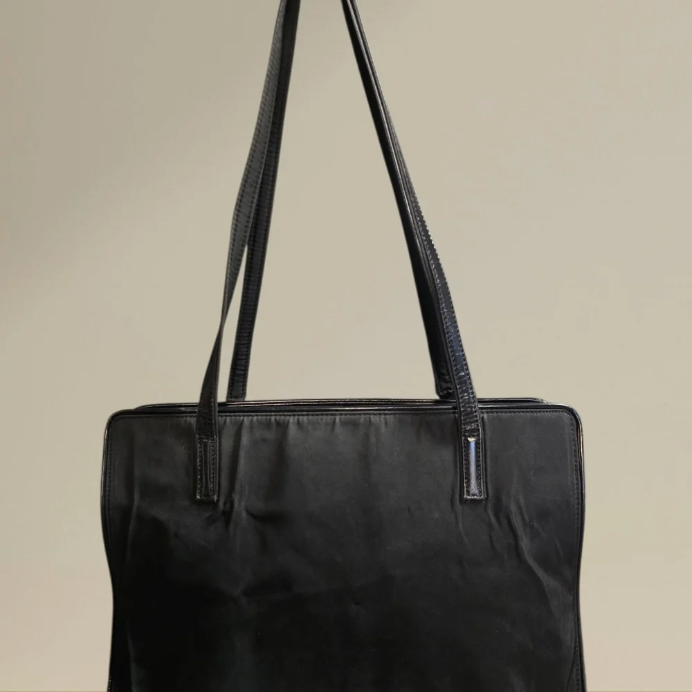 Versace Nylon & Patent Leather tote - Picture 2 of 16